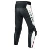 Dainese MISANO sportovní kožené kalhoty bílé/fluo-červené vel.46